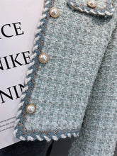 Load image into Gallery viewer, Women Elegant Tweed Jackets Chic O-neck Long Sleeve Tops New Autumn Fashion Single-breasted Office Cardigan Coat 2025 Outerwear -  Dollhouse-Collection
