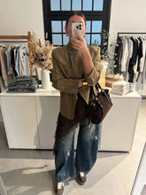 Load image into Gallery viewer, Elegant Stripe Blazer Women Loose Full Sleeve Stand Collar Single Breasted Coats Female 2026 Fashion Spring Outwear Lady -  Dollhouse-Collection
