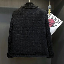 Load image into Gallery viewer, Women's Short Jacket 2026 Spring Autumn High-grade Tweed Lady Casual Outerwear Solid Single Breasted Ladies High-Quality Coat -  Dollhouse-Collection

