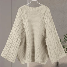 Load image into Gallery viewer, Fashion Knitted Women Sweater Loose High Neck Long Sleeve Sweater Female 2026 Autumn Winter Oversized Lady Pullovers Outwear -  Dollhouse-Collection
