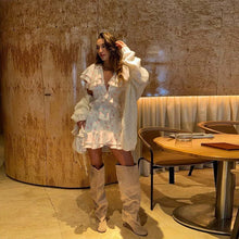 Load image into Gallery viewer, The Elise Ruffle Wrap Mini Dress -  Dollhouse-Collection
