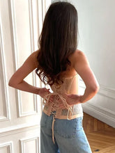 Load image into Gallery viewer, Sexy Slim Fit Corset Lace Hollow Out Sleeveless Strapless Top Lace Up Slim Fit Tops 2026 Summer Women Street Trendy Vest -  Dollhouse-Collection
