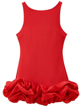 Load image into Gallery viewer, Sculpted Ruffle Hem Mini Dress -  Dollhouse-Collection
