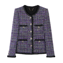 Load image into Gallery viewer, 2025 new fashionable temperament comfortable and elegant Zixia Fairy light luxury tweed jacket -  Dollhouse-Collection
