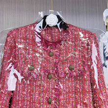 Load image into Gallery viewer, Spring Autumn 2025New Coat Women Design Sense Korean Overcoat Fragrance Jacket Tweed Temperament Outwear Slim Fashion Top Female -  Dollhouse-Collection
