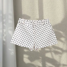 Load image into Gallery viewer, Polka Dot Print Shorts Coats Suits Women Loose High Neck Long Sleeves Zipper Drawstring Sets Female 2025 Autumn New Chic Set -  Dollhouse-Collection
