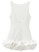 Load image into Gallery viewer, Sculpted Ruffle Hem Mini Dress -  Dollhouse-Collection

