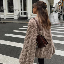 Load image into Gallery viewer, Fashion Knitted Women Sweater Loose High Neck Long Sleeve Sweater Female 2026 Autumn Winter Oversized Lady Pullovers Outwear -  Dollhouse-Collection
