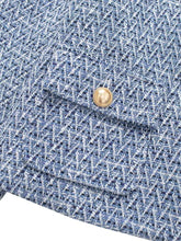 Load image into Gallery viewer, \Women's Tweed Jacket Coat Long Sleeve with Pockets Front Metal Button Chic Outerwear Female Tops -  Dollhouse-Collection
