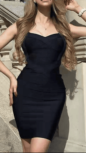 All About Me Bandage Dress Black -  Dollhouse-Collection