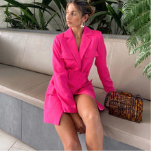 Load image into Gallery viewer, Billiie Blazer Dress in pink Dollhouse-Collection 
