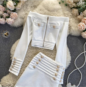 Bridget Bardot Coord in white Dollhouse-Collection S 