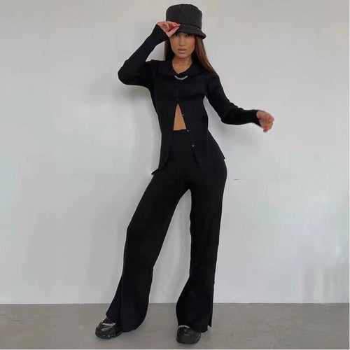 Charlotte Ribbed Coord in black Dollhouse-Collection 