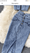 Load image into Gallery viewer, Dolly 2 piece in Denim Dollhouse-Collection 
