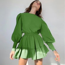 Load image into Gallery viewer, Evelyn Ruffle dress in green Dollhouse-Collection 

