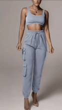 Load image into Gallery viewer, In Love with Loungewear Set In Blue Dollhouse-Collection 

