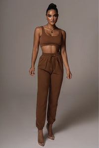 In Love with Loungewear Set in Brown Dollhouse-Collection 