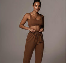 Load image into Gallery viewer, In Love with Loungewear Set in Brown Dollhouse-Collection 
