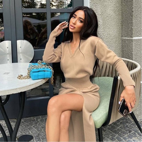 Jessica cinched in waist dress camel Dollhouse-Collection 
