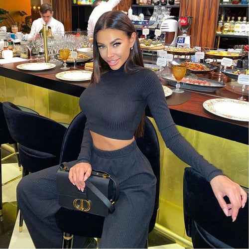 Kelly Cropped Coord Black Dollhouse-Collection 
