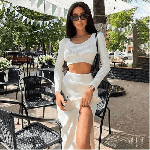 Kimmi 2 piece coord set white Dollhouse-Collection 