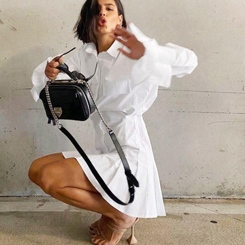Kylie Shirt Dress White Dollhouse-Collection 