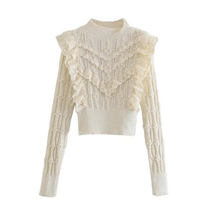 Lacey FrillFront Jumper Cream Dollhouse-Collection 