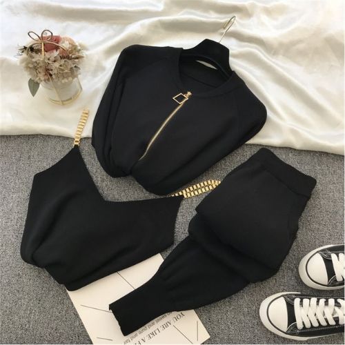 Maisie 3 piece lounge set in black Dollhouse-Collection 