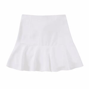 Ruffle hem skirt in white Dollhouse-Collection 