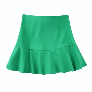 Ruffle skirt in evergreen Dollhouse-Collection 