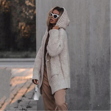 Load image into Gallery viewer, Serena Hooded Knit Beige Dollhouse-Collection 
