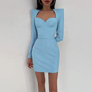 Simmi Sweetheart dress in powder blue Dollhouse-Collection 